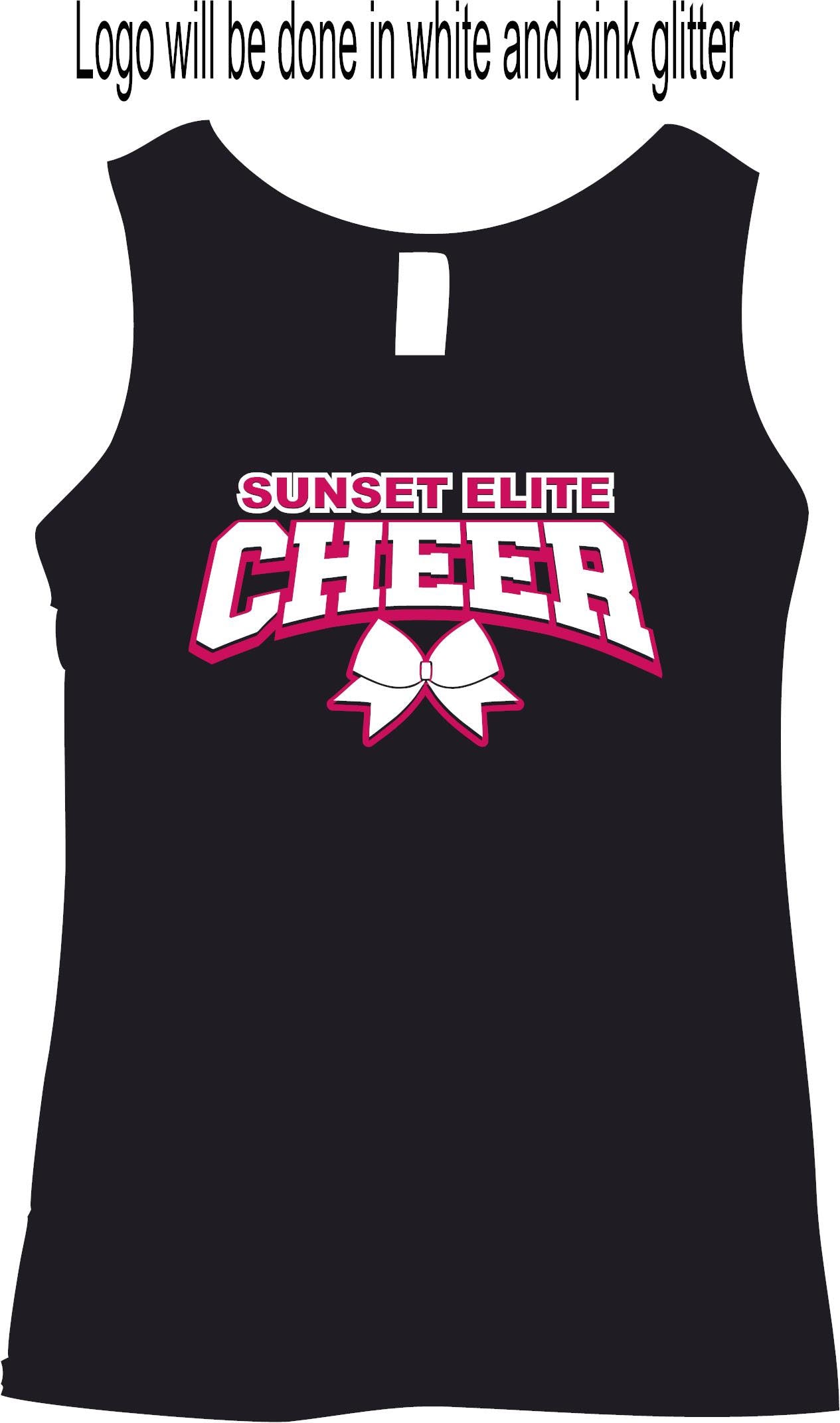 Sunset Cheer Glitter Tank