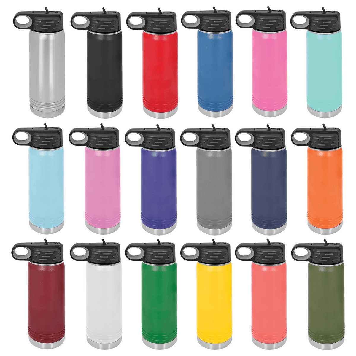 Customizable 40oz, 32oz, 20oz, 12oz Water Bottle