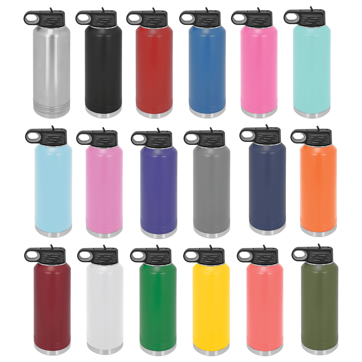 Customizable 40oz, 32oz, 20oz, 12oz Water Bottle