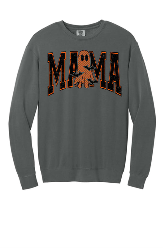 Mama Ghost Sweatshirt- Available in Ivory, Neon Violet, Pepper