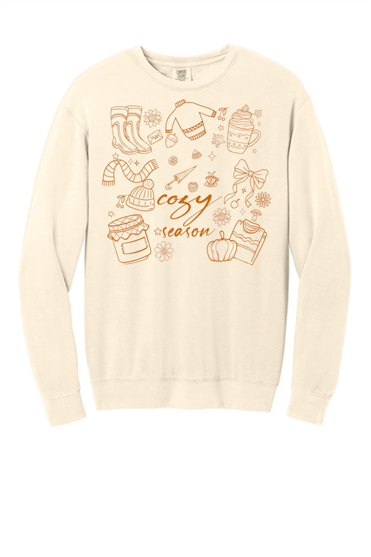 Cozy Season Sweatshirt- Available in Ivory