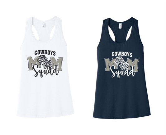 Cowboys Cheer Mom Squad Tank- Personalize