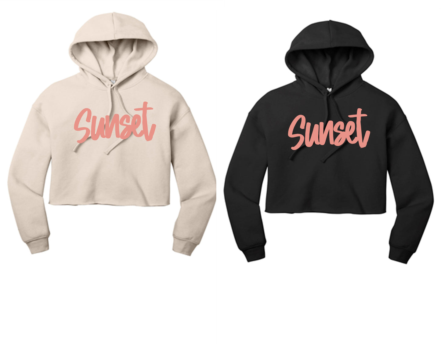 Sunset Cheer Cropped Hoodie