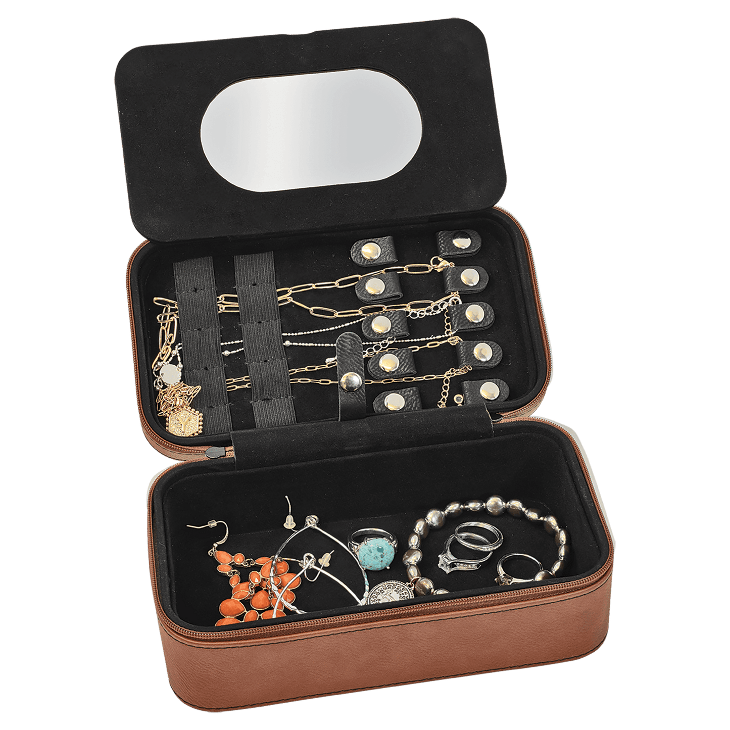7 1/2 X 4 1/2  Laserable Leatherette Jewelry Box