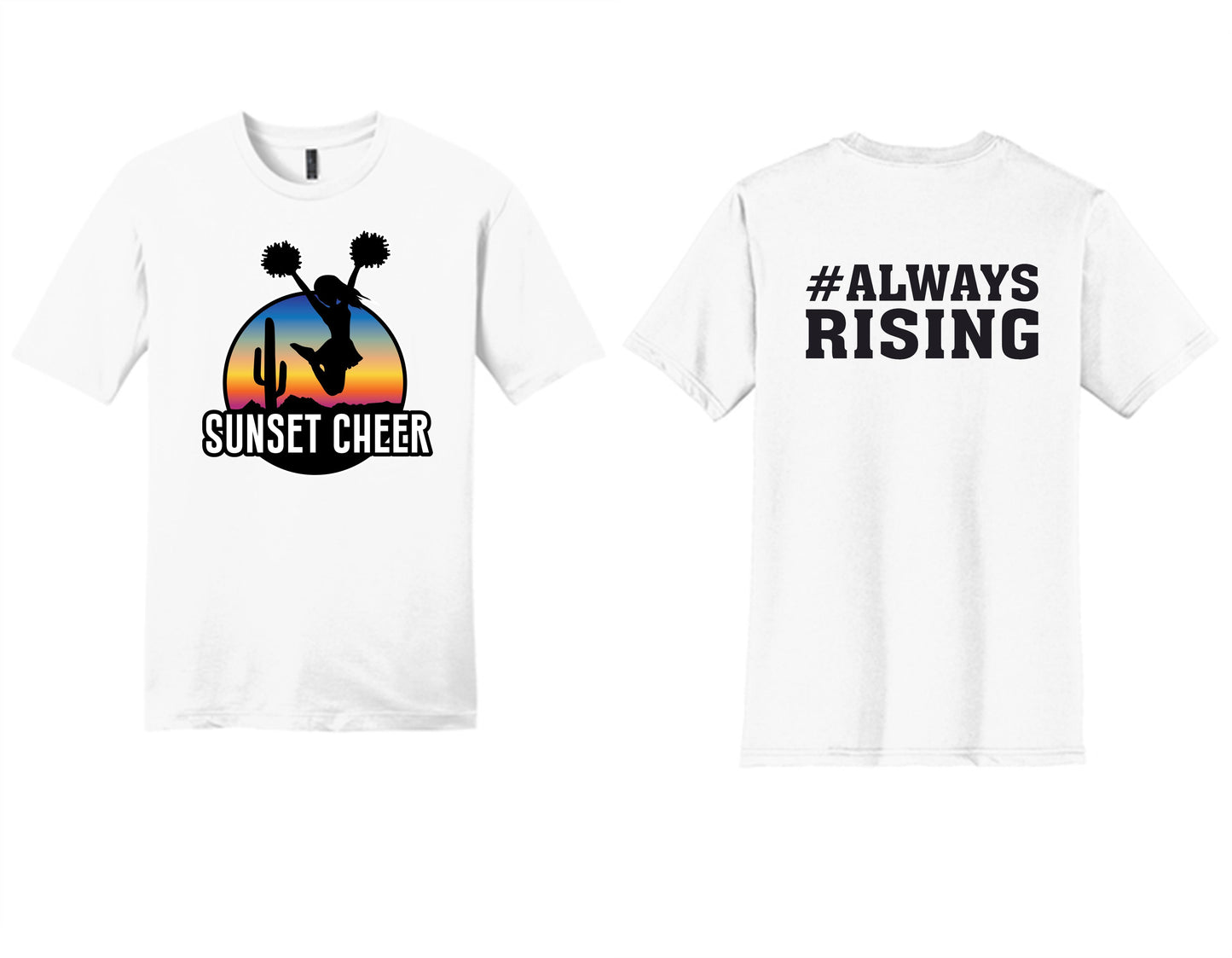 Sunset Cheer Shirts