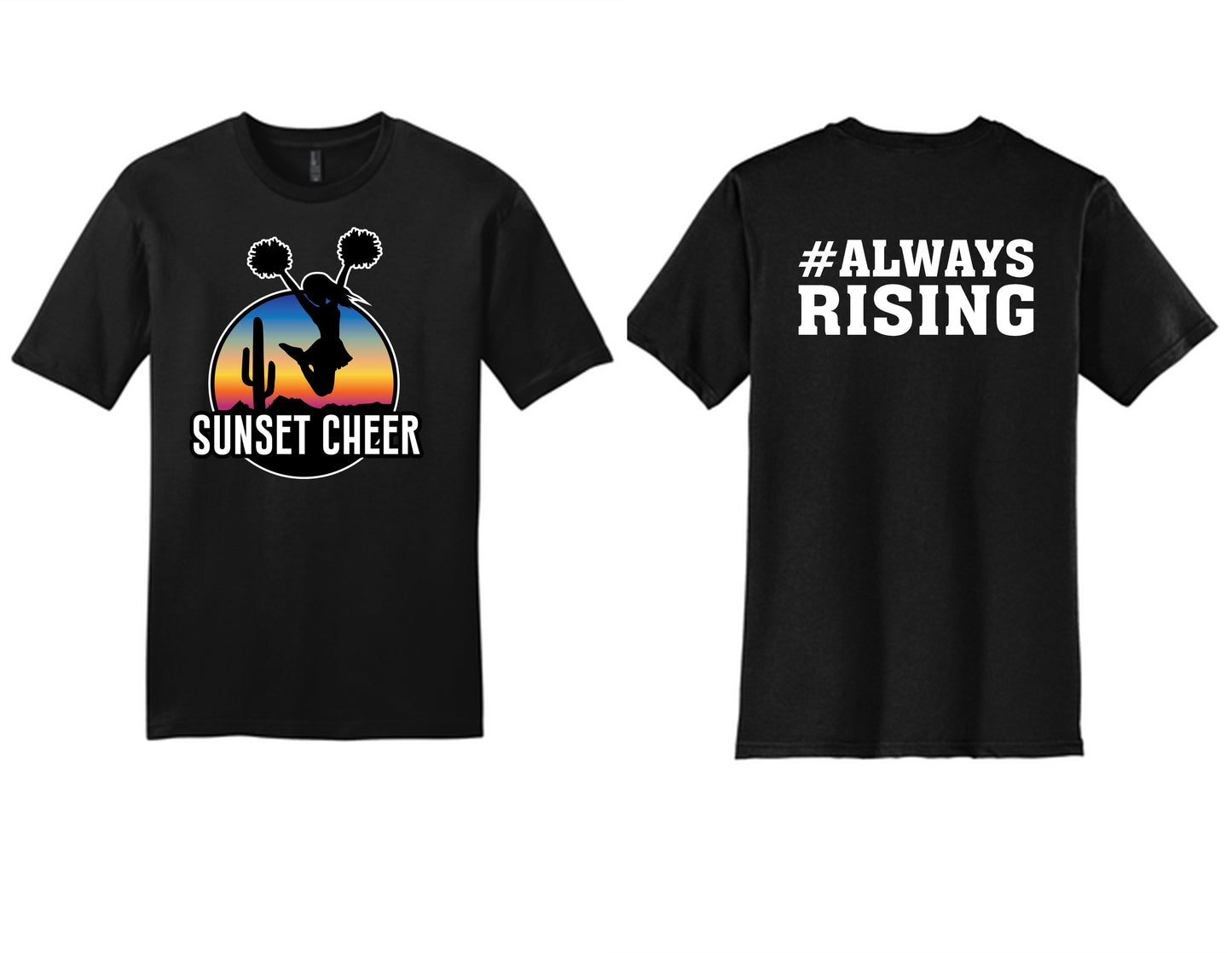 Sunset Cheer Shirts