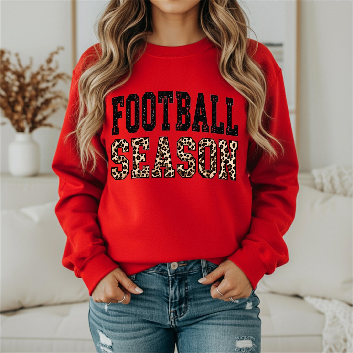 Football Leopard trendy Tee and Sweatshirt