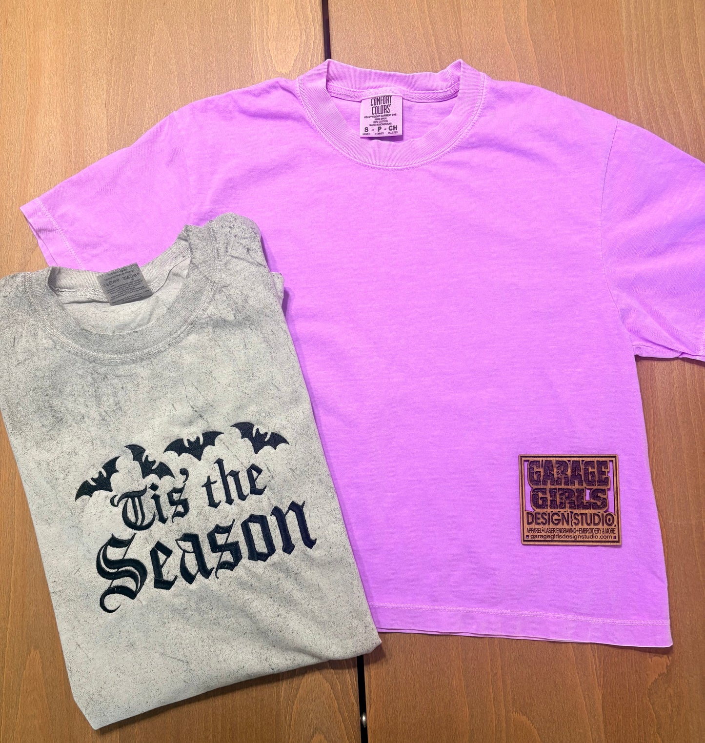 Embroidered "Tis the Season" shirt/sweatshirt