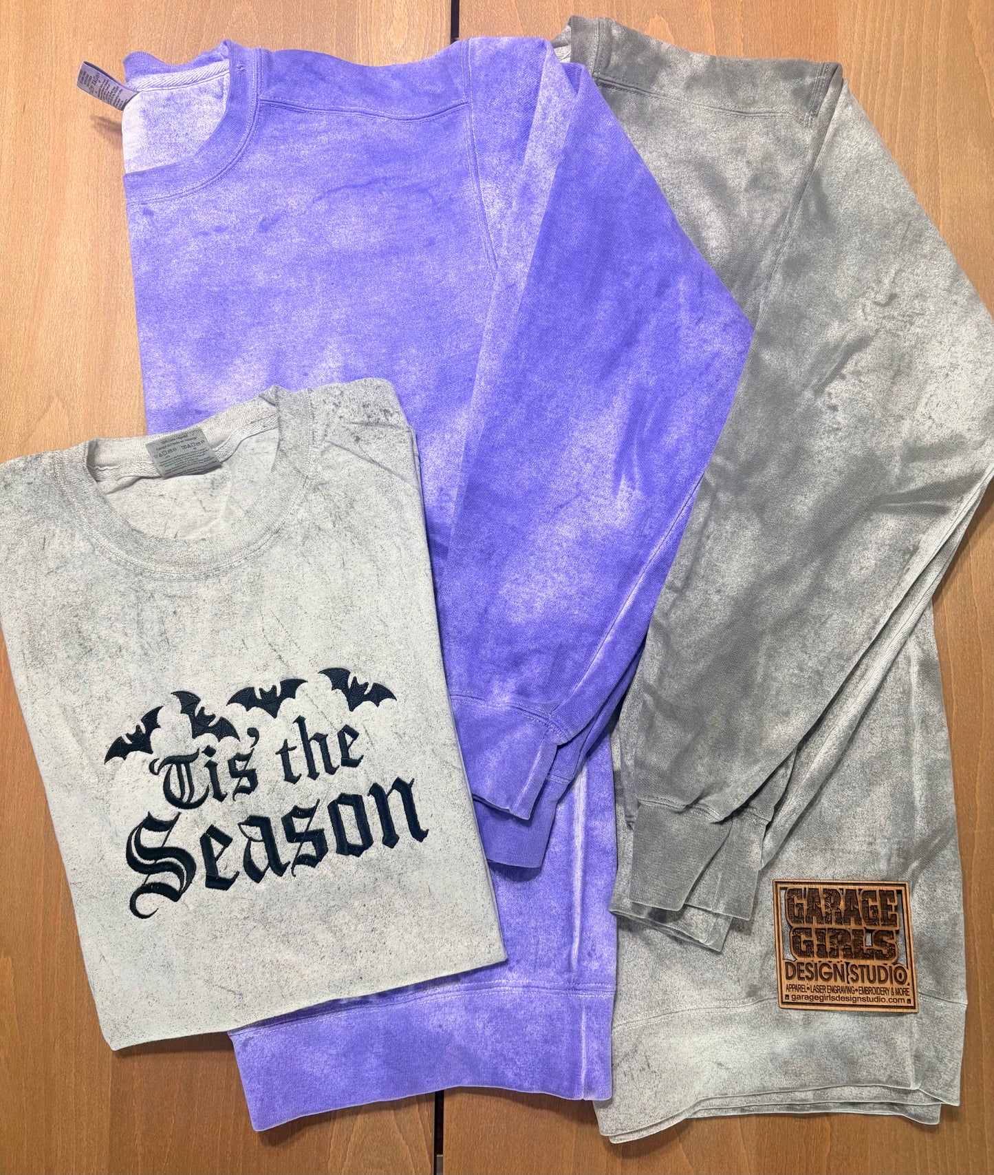 Embroidered "Tis the Season" shirt/sweatshirt