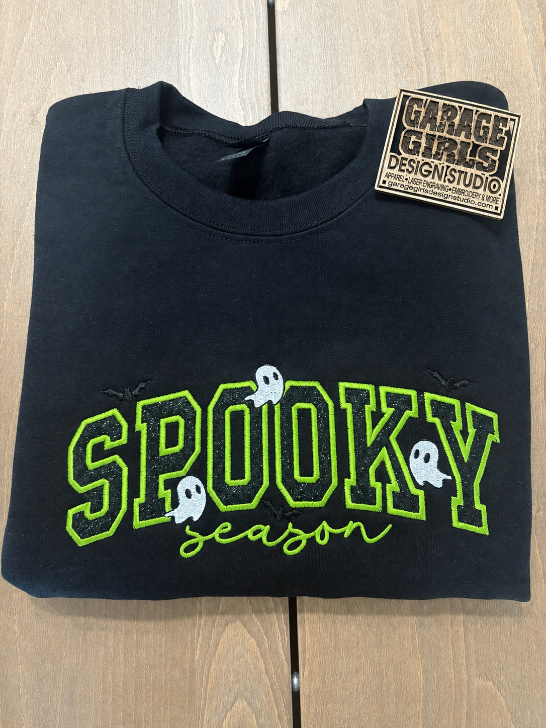 Embroidered Spooky Season Sweatshirt
