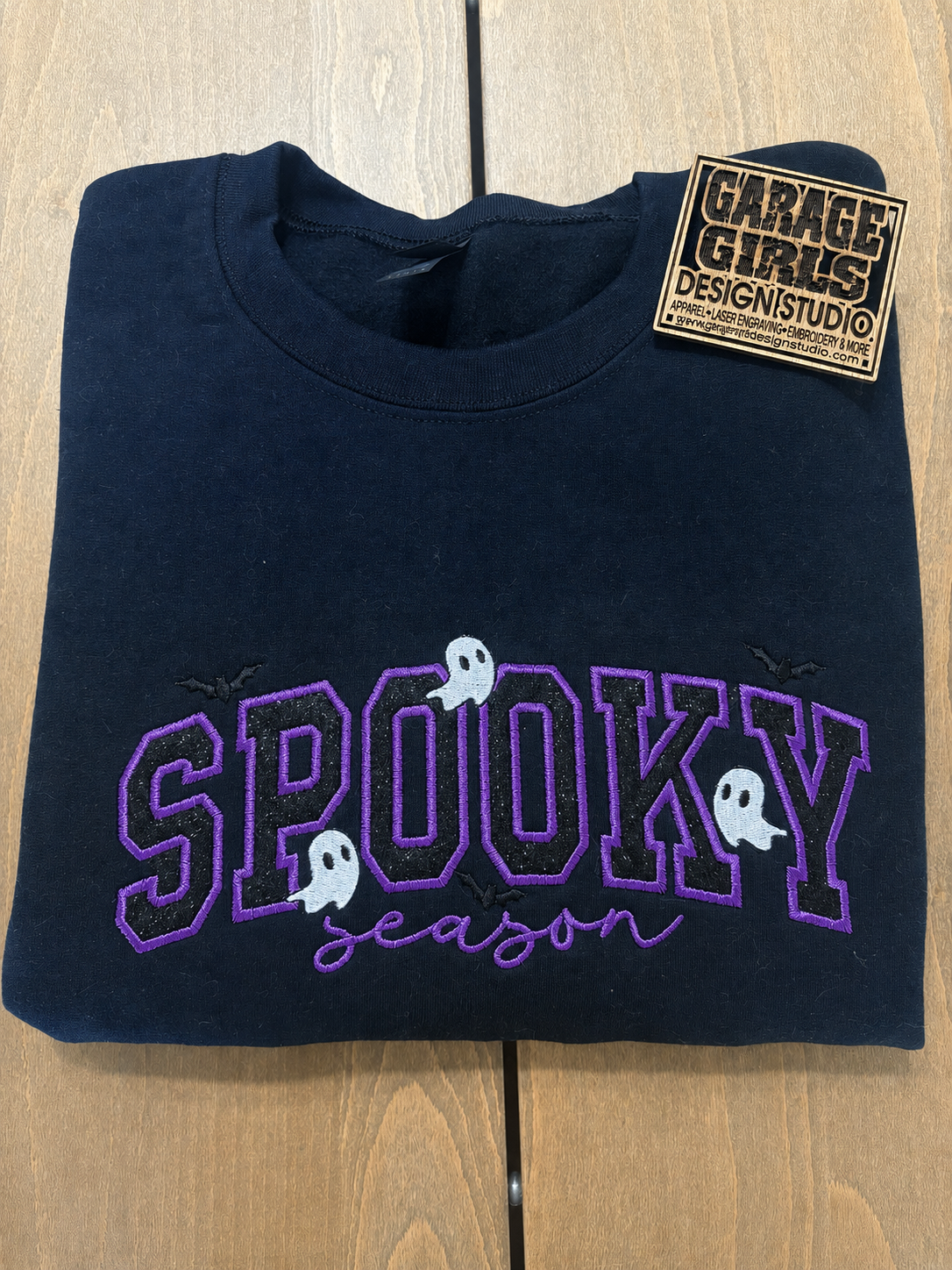 Embroidered Spooky Season Sweatshirt