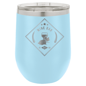 Customizable 12 oz. Wine Tumbler with Standard Lid