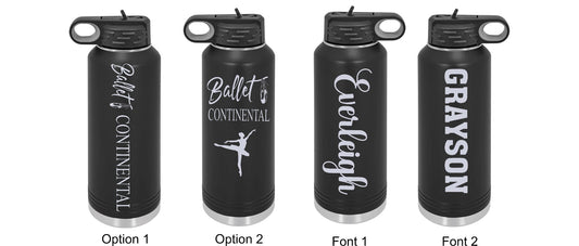 Ballet Continental 32oz Water bottle- Personalized Option