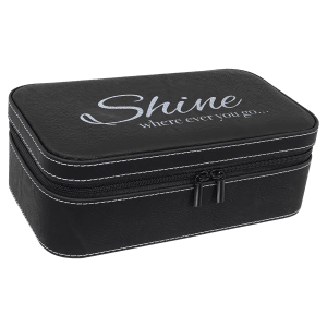 7 1/2 X 4 1/2  Laserable Leatherette Jewelry Box