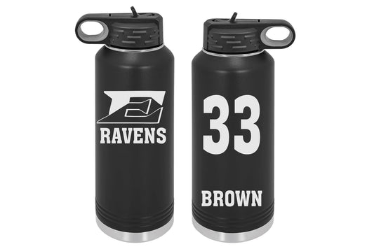 Raven 32oz Water bottle- Personalized Option