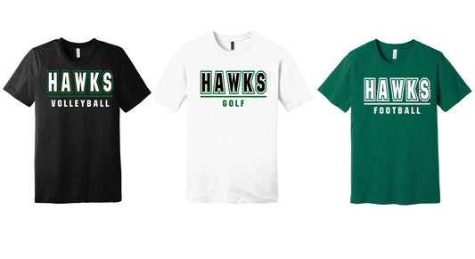 Hawk Specific Sport Tee- Personalize Option