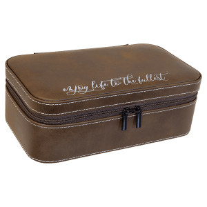 7 1/2 X 4 1/2  Laserable Leatherette Jewelry Box