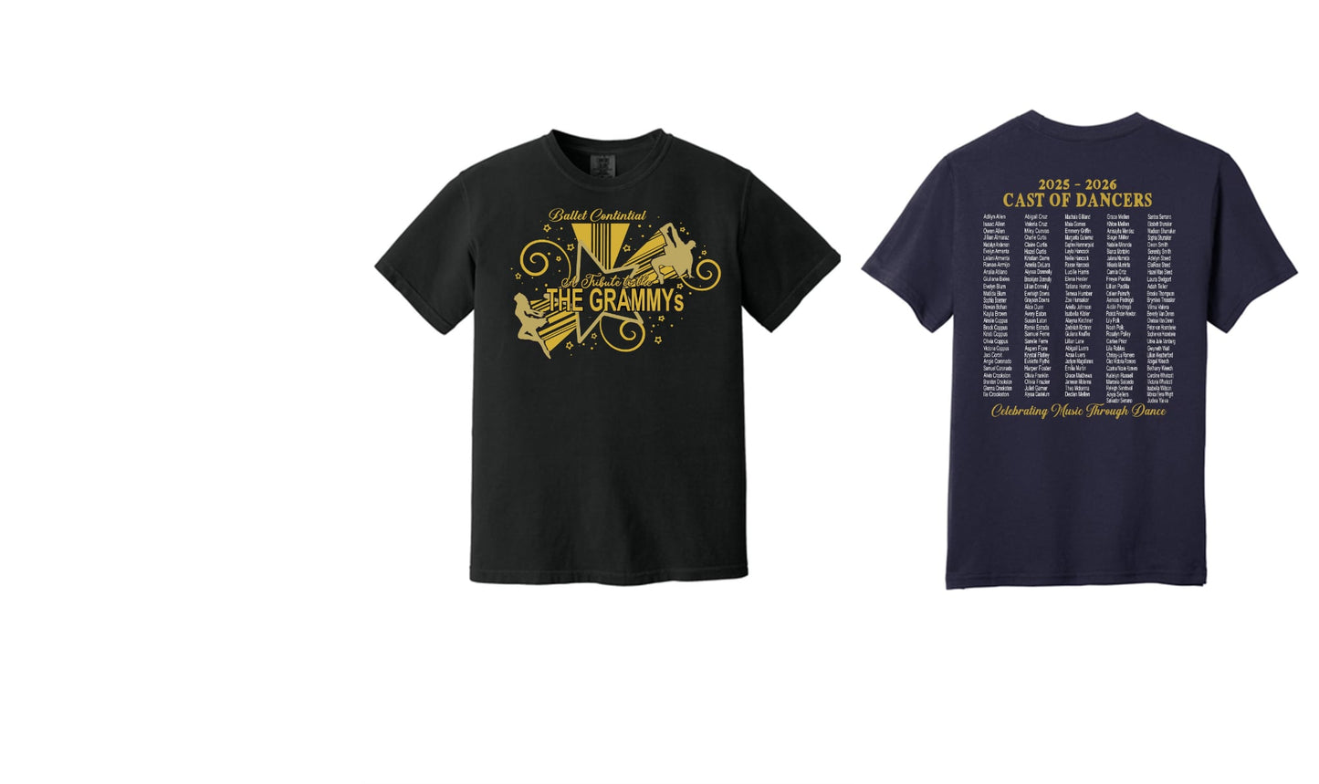 Ballet Continental- Tribute to the Grammys Tee