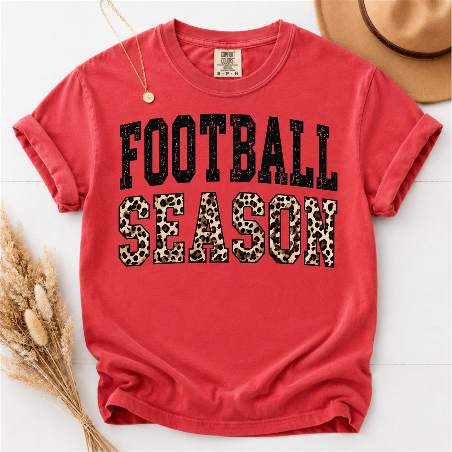Football Leopard trendy Tee and Sweatshirt