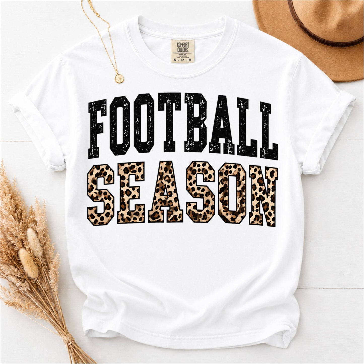 Football Leopard trendy Tee and Sweatshirt