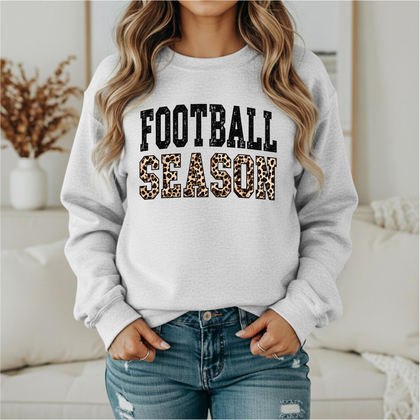 Football Leopard trendy Tee and Sweatshirt