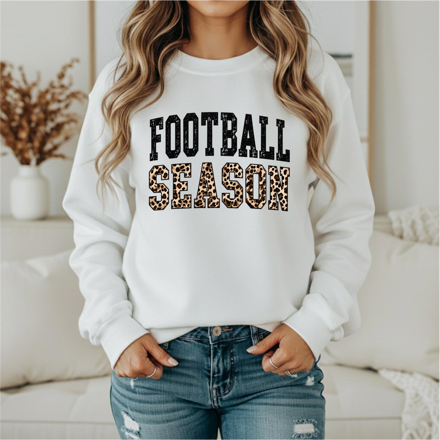 Football Leopard trendy Tee and Sweatshirt
