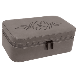 7 1/2 X 4 1/2  Laserable Leatherette Jewelry Box