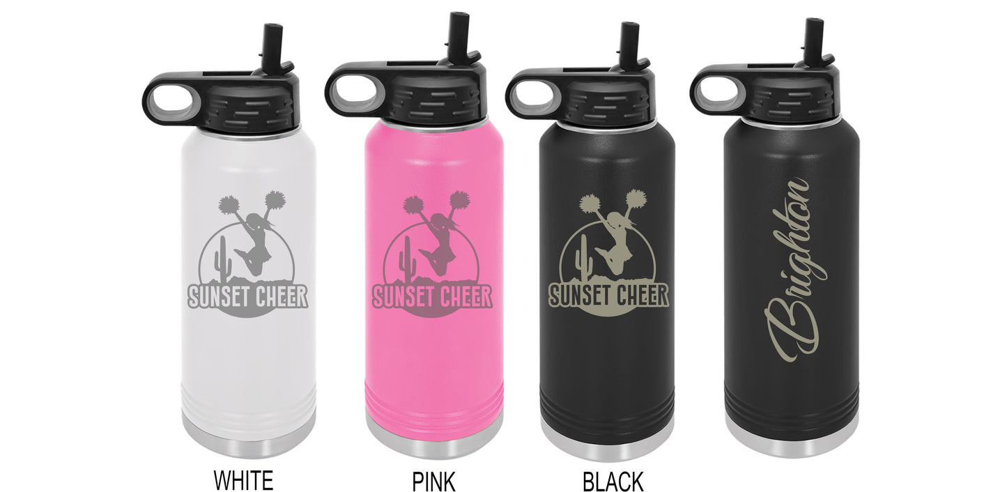 Sunset Cheer Water Bottle