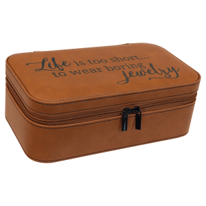 7 1/2 X 4 1/2  Laserable Leatherette Jewelry Box